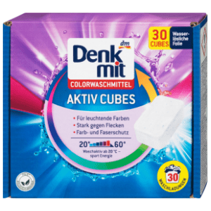 DENKMIT Aktiv cubes kockice deterdženta za obojeno rublje 30kom slide slika