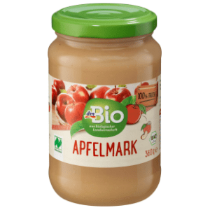 DM BIO voćni pire jabuka 360g slide slika