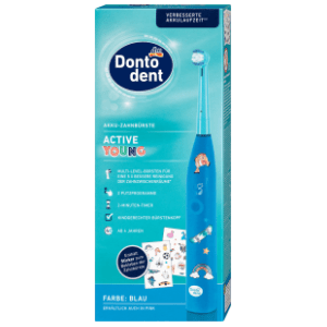 DONTODENT Active young dječja električna četkica 4g 1kom plava slide slika