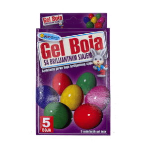 Gel boja s briljantnim sjajem PANGRAF 5kom + rukavice slide slika