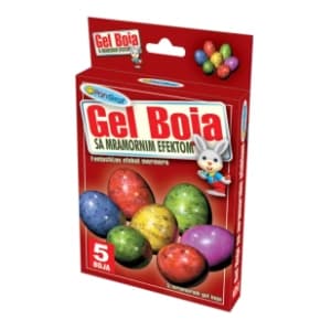 Gel boja s mramornim efektom PANGRAF 5kom + rukavice slide slika