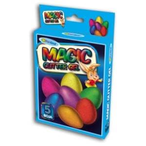 Glitter gel za ukrašavanje jaja magic PANGRAF 5kom + rukavica slide slika