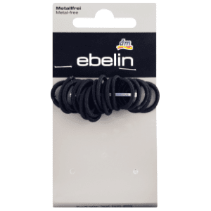 Gumice za kosu EBELIN tanke elastične crne 18kom slide slika
