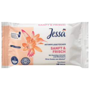 JESSA intimne vlažne maramice kamilica i mliječna kiselina 10kom slide slika