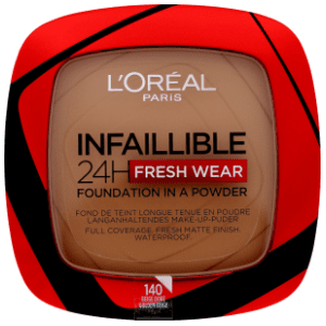 L'OREAL Infaillible 24h kompaktni puder 140 golden beige slide slika