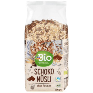 Musli DM BIO čokoladni 750g slide slika
