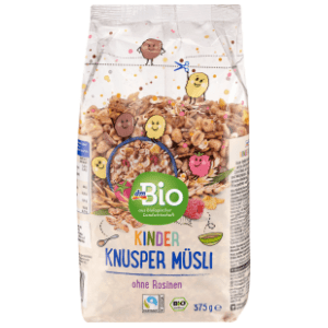 Musli DM BIO hrskavi za djecu 375g slide slika