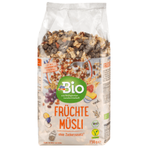 Musli DM BIO voćni 750g slide slika