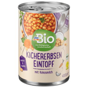 DM BIO organsko jelo s slanutkom i kokosovim mlijekom 400g slide slika