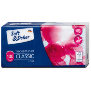Papirnate maramice SOFT&SICHER classic 3 sloja 100 kom slide slika