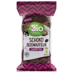 Rižini krekeri DM BIO tamna čokolada 100g slide slika