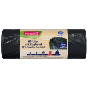 PROFISSIMO vreće za smeće Nature recycling crne 60l 20kom slide slika