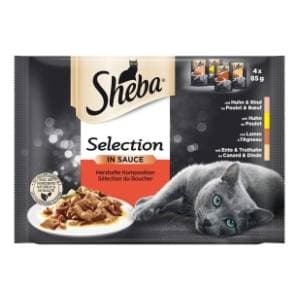 SHEBA Selection hrana za mačke miješani izbor 4x85gr slide slika