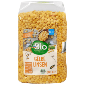 Leća DM BIO žuta organska 500g slide slika