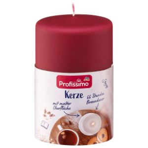Svijeća PROFISSIMO mat bordo 120/80 1kom slide slika