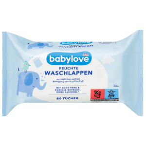 Vlažne maramice BABYLOVE za bebe 80kom slide slika