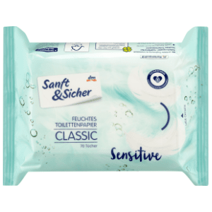 Vlažni toaletni papir SANFT&SICHER classic sensitive 70kom slide slika