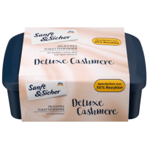 Vlažni toaletni papir SANFT&SICHER deluxe cashmere kutija 50kom slide slika