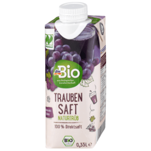 Voćni sok DM BIO crveno grožđe 100% 330ml slide slika