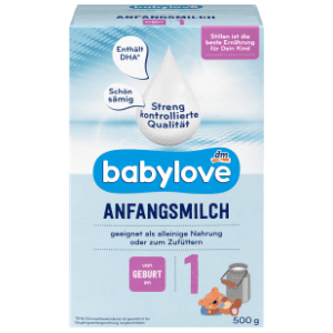 Zamjensko mlijeko BABYLOVE 1 500g slide slika