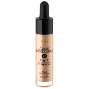 AURA Face & body pearl glow drops highlighter za lice i tijelo slide slika
