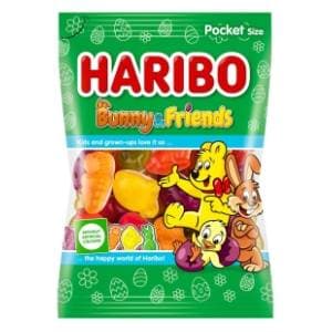 Gumeni bomboni HARIBO bunny & friends 90g slide slika