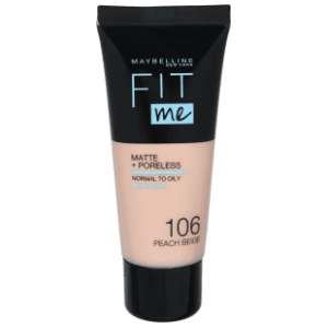 MAYBELLINE Fit me matte tekući puder 106 peach beige 30ml slide slika