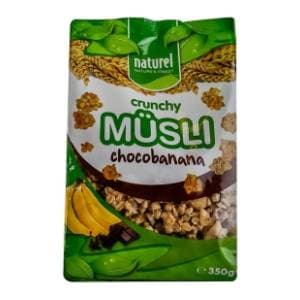 Musli NATUREL Crunchy čokolada banana 350g slide slika