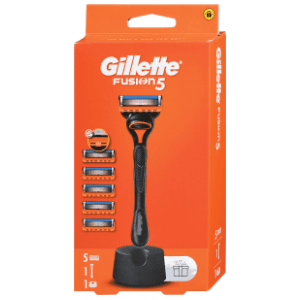 Brijač GILLETTE Fusion5 1kom + drška + 5 uložaka + postolje slide slika