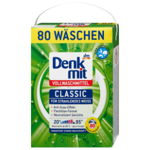 DENKMIT Classic deterdžent za bijelo rublje 80 pranja (5,2kg) slide slika