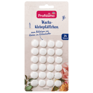 Voštane naljepnice PROFFISIMO za učvršćivanje svijeća 24kom slide slika