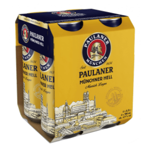 Pivo PAULANER svijetlo minhensko 4x0,5l slide slika