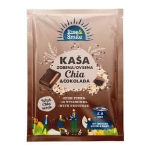 RISE&SMILE zobena kaša chia sjemenke i čokolada 65g slide slika