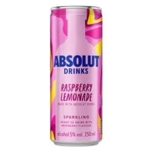 Koktel ABSOLUT raspberry lemonade 250ml slide slika