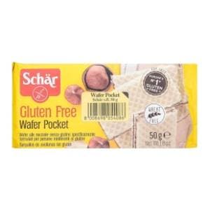SCHAR Water pocket napolitanke s lješnjakom bez glutena 50g slide slika