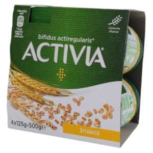 ACTIVIA jogurt jabuka & žitarice 4x125g slide slika