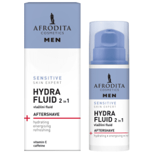 AFRODITA Men sensitive hydra fluid 2u1 after shave 50ml slide slika