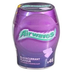 AIRWAWES Blackcurrant Flavour žvakaće gume bočica 64g slide slika
