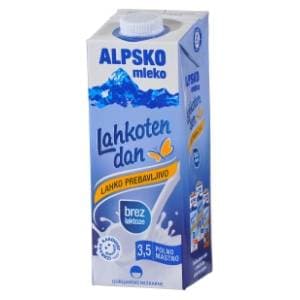 ALPSKO mlijeko bez laktoze 3,5%mm 1l slide slika