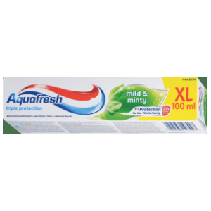 AQUAFRESH Triple protection zubna pasta mild & minty 100ml slide slika
