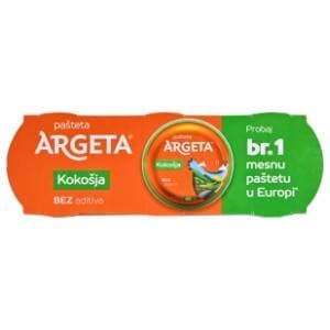 ARGETA kokošja pašteta 3x95 g	 slide slika
