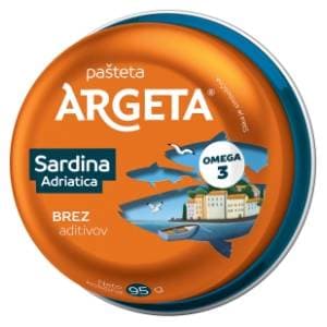 ARGETA Sardina Adriatica pašteta 95g slide slika