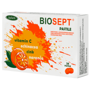 BIOSEPT pastile za grlo vitamin C 24kom slide slika