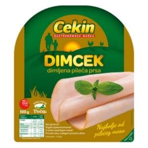 CEKIN Dimcek dimljena pileća prsa narezak 100g slide slika