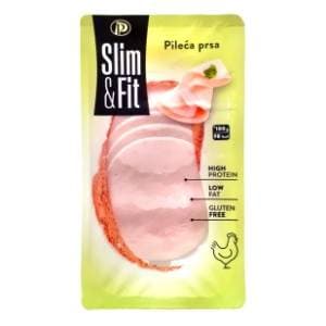 PERUTNINA Slim&Fit pileća prsa narezak 100g slide slika