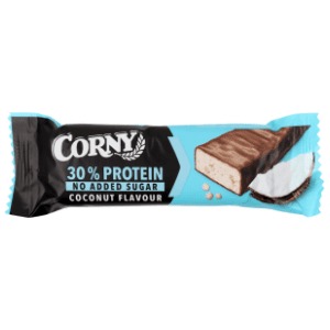 CORNY proteinska pločica kokos 50g slide slika