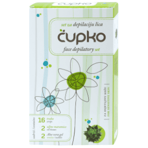ČUPKO Sensitive set za depilaciju lica za osjetljivu kožu 16kom slide slika
