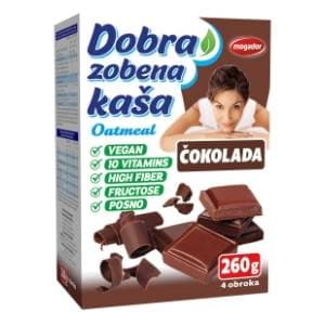 DOBRA zobena kaša čokolada 260g slide slika