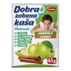 DOBRA zobena kaša jabuka i cimet 65g slide slika