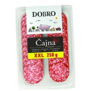 DOBRO čajna kobasica narezak XXL 250g slide slika